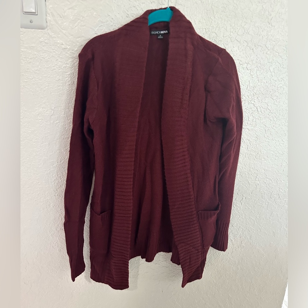 Maroon Cardigan